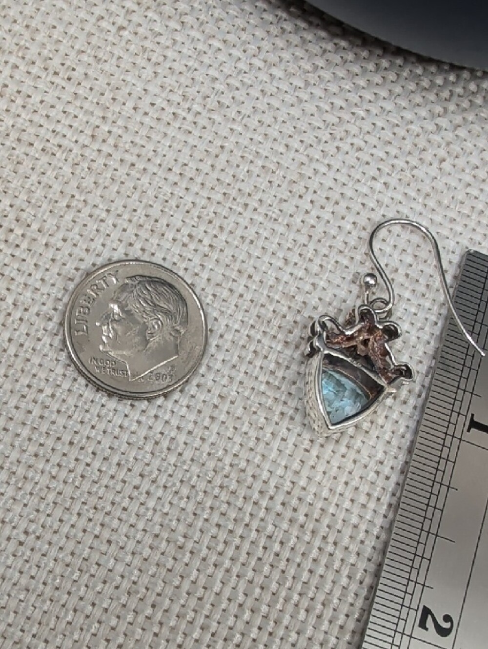 Ross-Simons 925 Sterling Silver Sky Blue Topaz Bali Drop Earrings - Picture 10 of 17